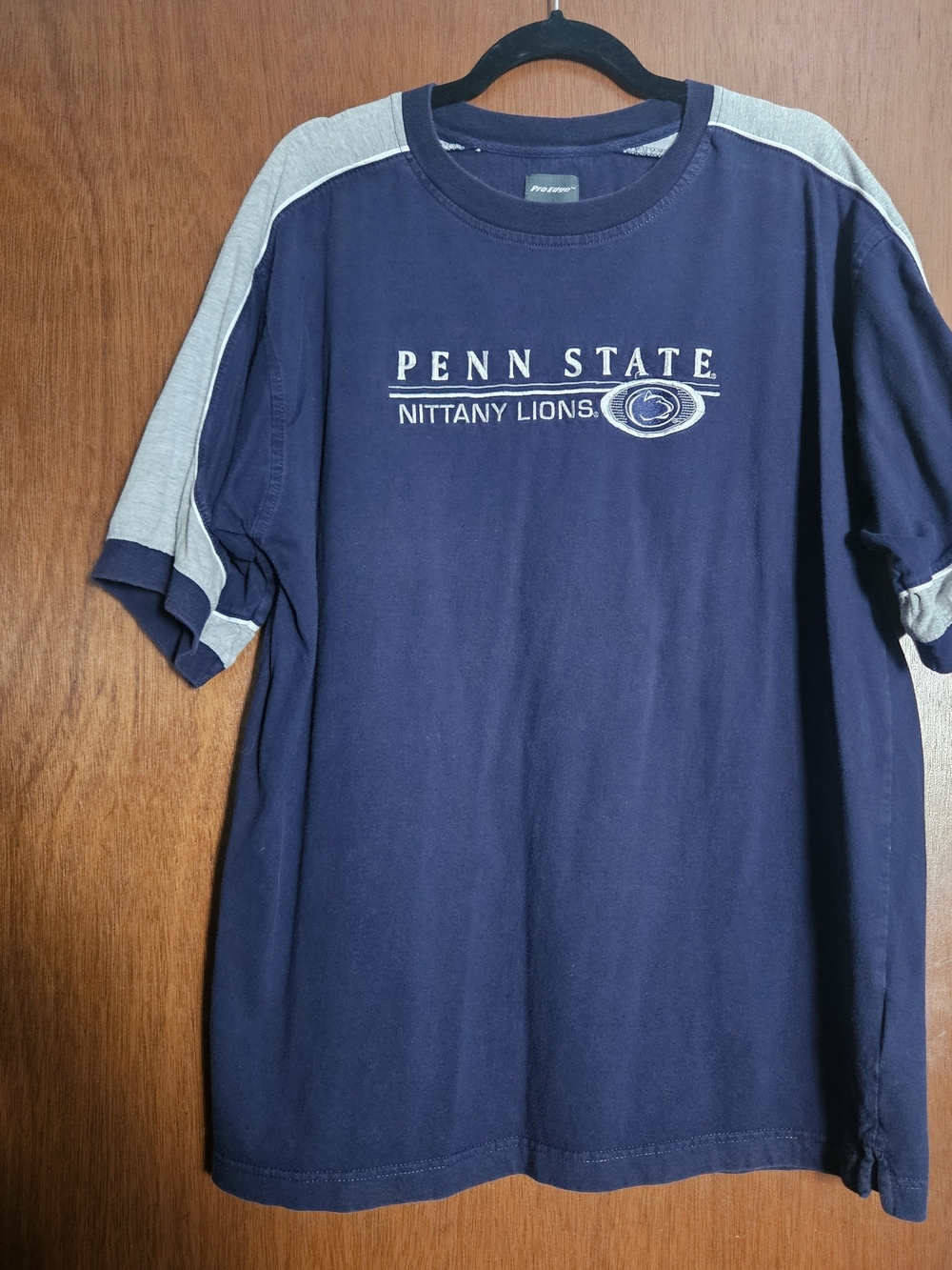 Pro Edge Navy and Gray Penn State Nittany Lions Short Sleeve Tee